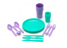 Набор для пикника СЛЕДОПЫТ Picnic Set, на 3 персоны, пластик, в контейнере