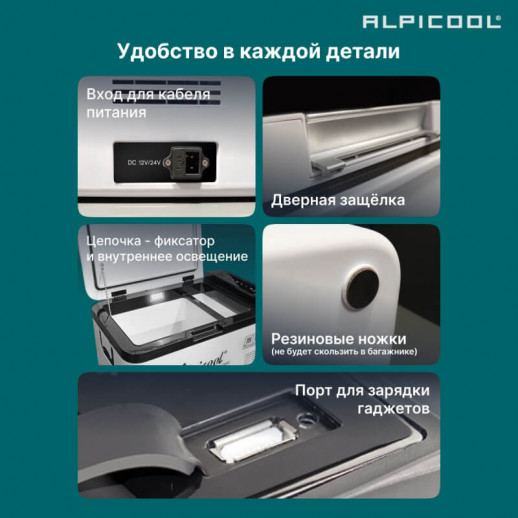 Холодильник авто Alpicool 25л серия К 12V/24V220V