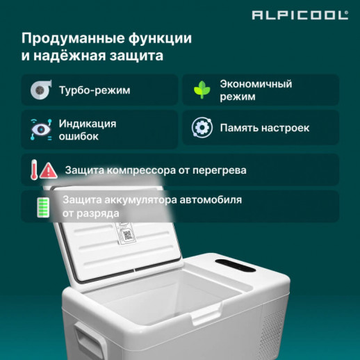 Холодильник авто Alpicool 15л серия С 12V/24V220V