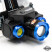Фонарь налобный "СИБИРСКИЙ СЛЕДОПЫТ-Люкс", 1 LED + 2 COB, zoom, аккум. 220В, USB