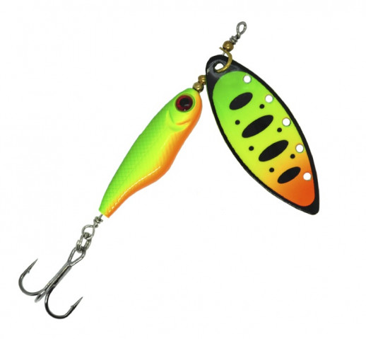 Блесна Mottomo Spin Blade #2+ 12g Fire Tiger 54