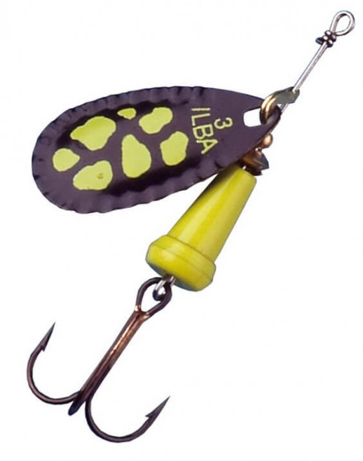 Блесна ILBA SPARK Black/Yellow N2, 5,5гр.