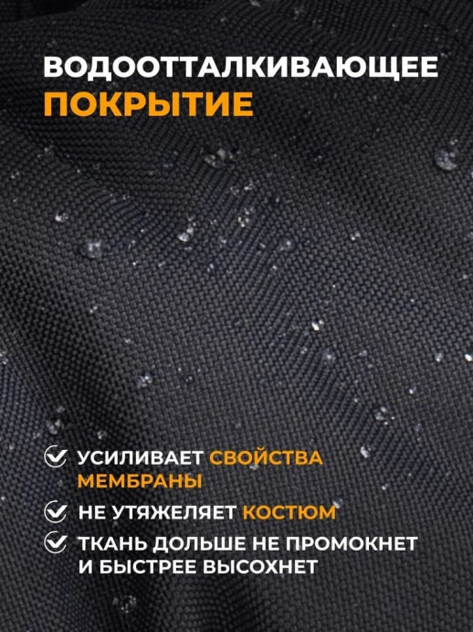 Парка зимняя мужская НОРД -50С, 10/10К, черный