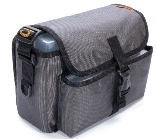 Сумка рыболовная "СЛЕДОПЫТ" Sling Lure Bag S, 28х18х17 см, цв. серый + 3 коробки Luno