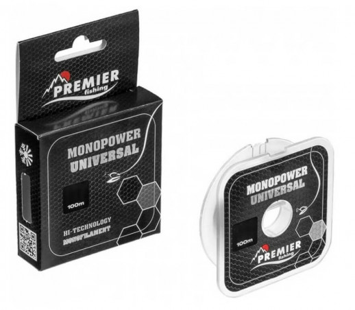 Леска MONOPOWER UNIVERSAL 100m Clear Nylon PREMIER fishing