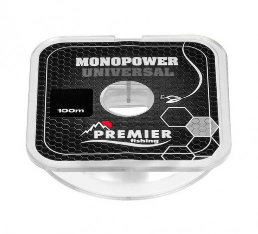 Леска MONOPOWER UNIVERSAL 100m Clear Nylon PREMIER fishing