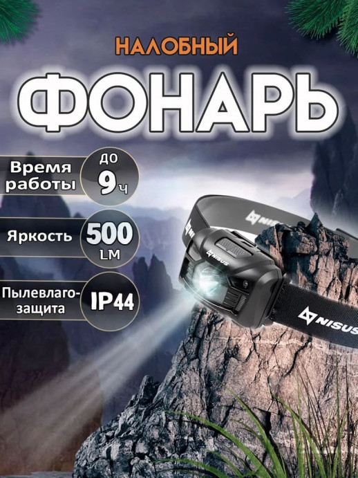 Фонарь налобный (N-HL06) NISUS PRO