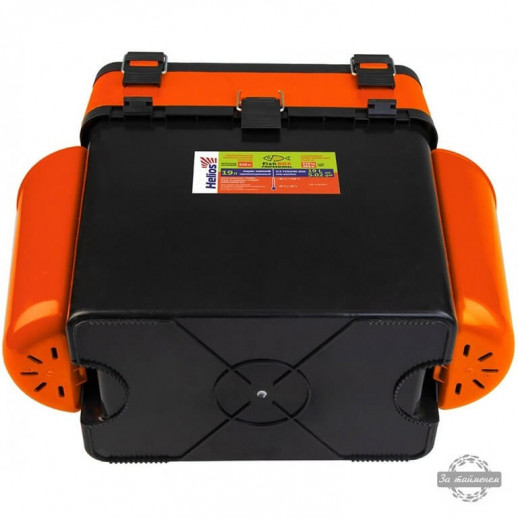 Ящик зимний Fish Box двухсекционный 19 л оранжевый Helios
