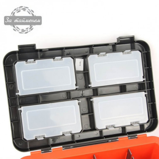 Ящик зимний Fish Box двухсекционный 19 л оранжевый Helios