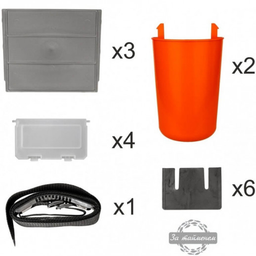 Ящик зимний Fish Box двухсекционный 19 л оранжевый Helios