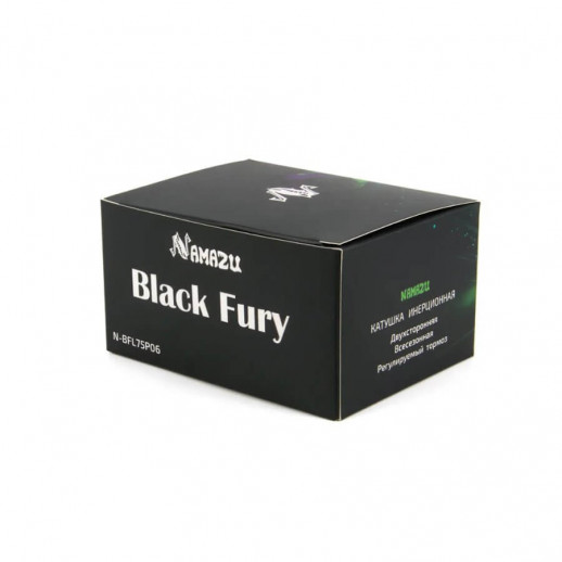 Катушка инерционная Namazu Black Fury Long, пластиковая, 2 подшипника, р. 7,5 см
