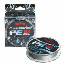 Шнур плетеный Namazu CrystalBraid PE 8Х, #1.2, L-50 м, d-0,16 мм, test-15,5 кг, серый