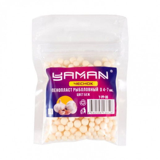 Пенопласт рыболовный Yaman Тутти-фрутти, d 4-7 мм, цв. микс (уп. 250 шт)
