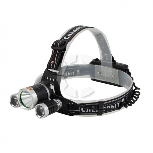 Фонарь налобный "Сибирский Следопыт -Fisher", 1LED WARM + 2 LED UV ,аккум.220В